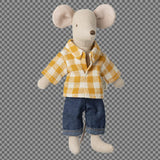 Maileg Papa Maus mit Kleidung 