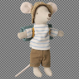 Maileg großer Bruder Wanderermaus mit Zubehör