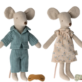 Maileg Mama und Papa Maus in Pyjamas