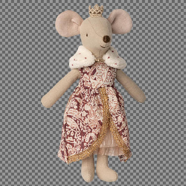 Mama Maus Maileg - Königin mit Krone und Kleid