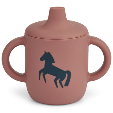 Schnabeltasse aus Silikon / Trinklerntasse mit Griffen