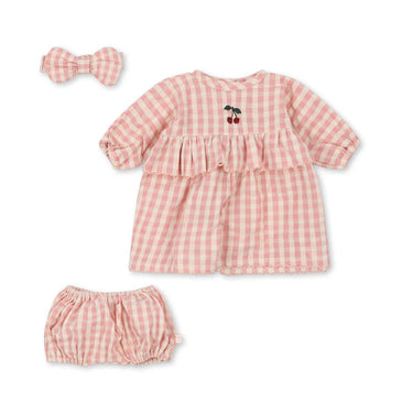 Puppen Kleidung rosa Kleid und Höschen