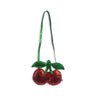 Umhängetasche - glitzernde Kirschen