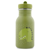 350ml stabile Edelstahlflasche - Dinomotiv, leichter praktischer Verschluss + Umhängeband