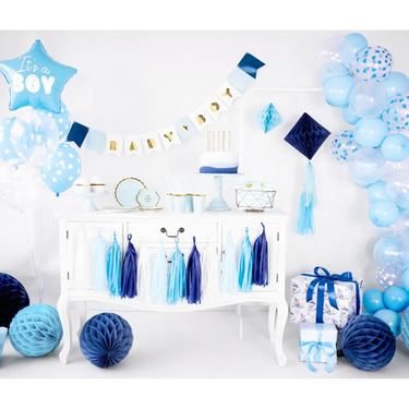 Wabenpapier Honey Comb in Blau