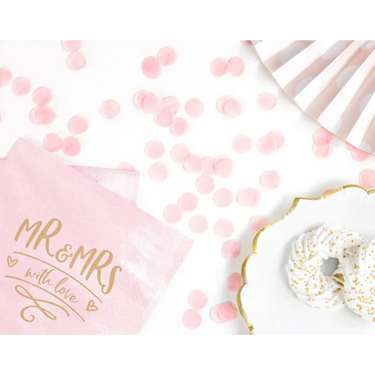 Rosa Konfetti, Tisch Dekoration - Baby Party