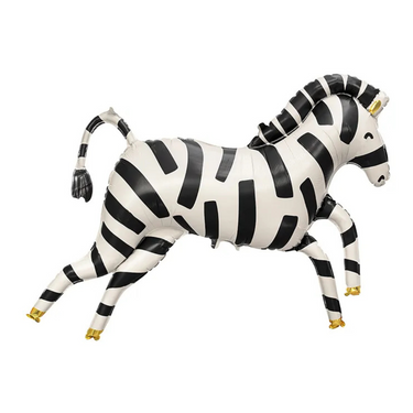 Zebra Großer Folienballon, 115 x 85cm