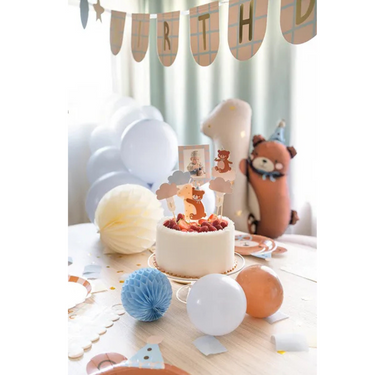 Teddybär 5 Stück Cake Topper, Tortendeko & Tortenaufleger