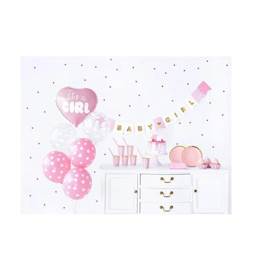 PartyDeco - Party Deko Set für Babyshower - It's a Girl