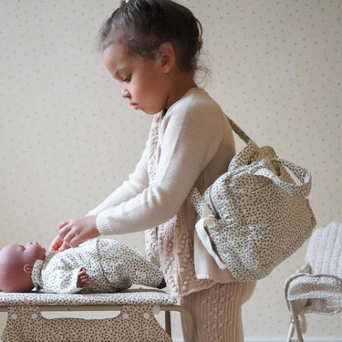 Wickeltasche für Puppeneltern, Bio-Baumwolle - Zwei Varianten