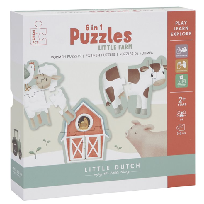 6-in-1 Puzzle Box von little DUTCH