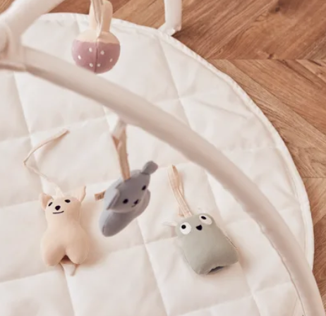 Doll's cradle incl. natural bed linen