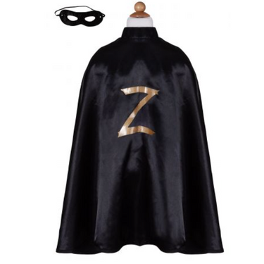 Zorro Kostüm / Zorro Umhang mit passender Augenmaske - Great Pretenders