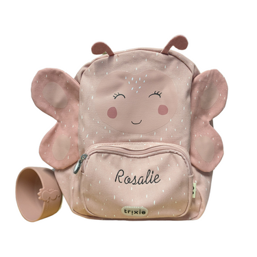 Schmetterling Rucksack besticket personalisiert - Schrift 3