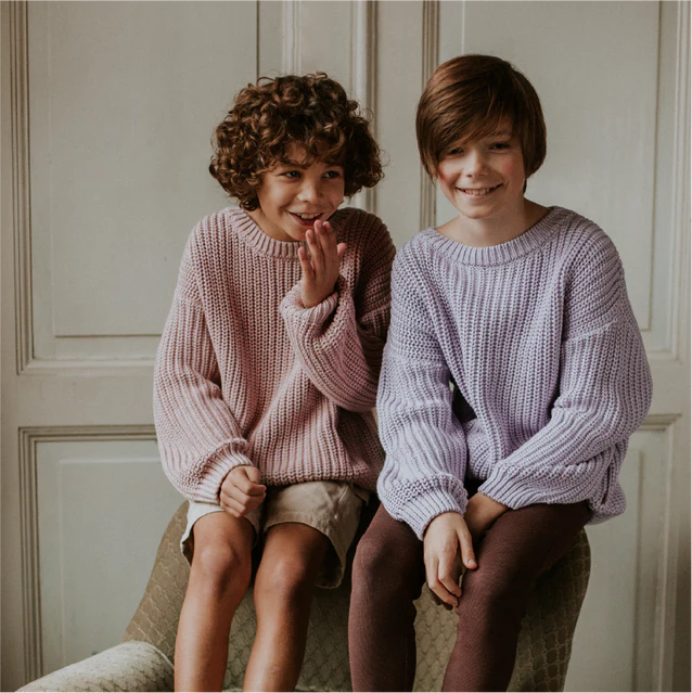 Gestrickter Kinder-Pullover - Blossom