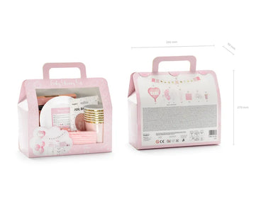 PartyDeco - Party Deko Set für Babyshower - It's a Girl