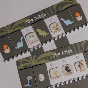 Morgen- und Abendroutine Dino-Design