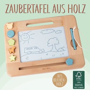 Magnetische Zeichentafel, immer wieder verwendbar