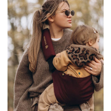 Kindertrage Wildride seitliches Hüfttragen -Merlot