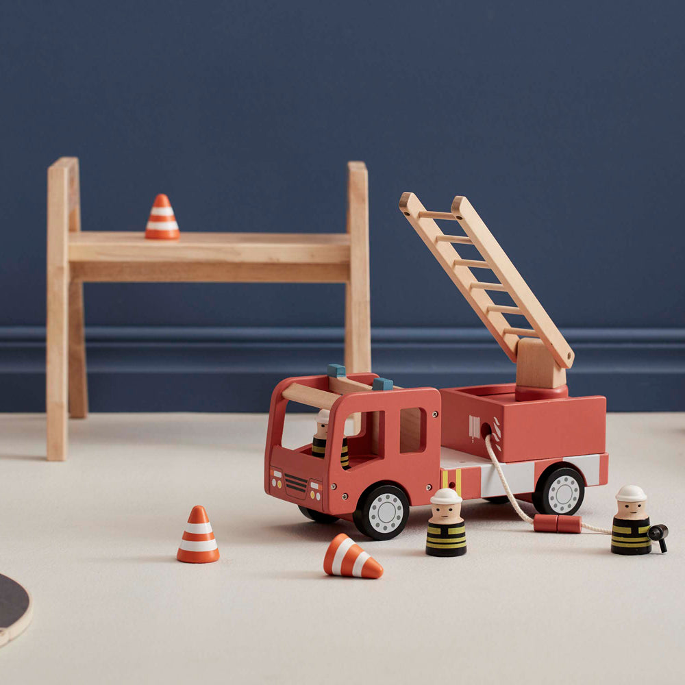 Feuerwehr Aiden - Holzspielzeug drehbarere Leiter