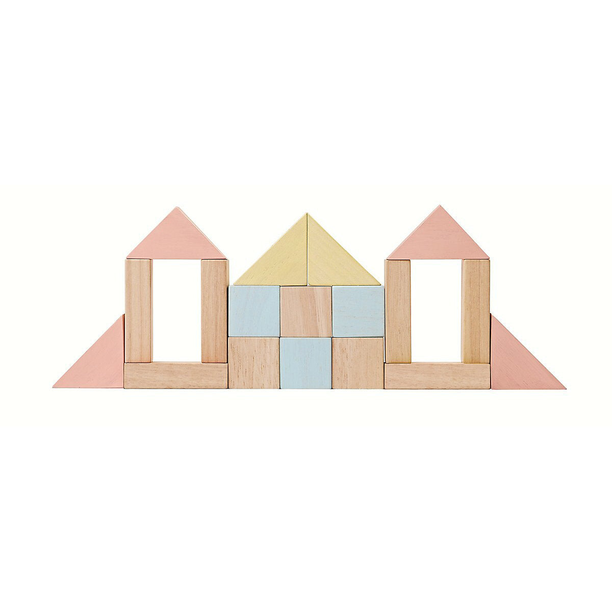 40 building blocks - pastel, pink