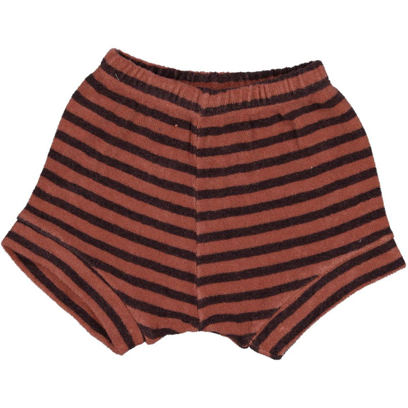 Terry Shorts "Currant-Striped" in Clay