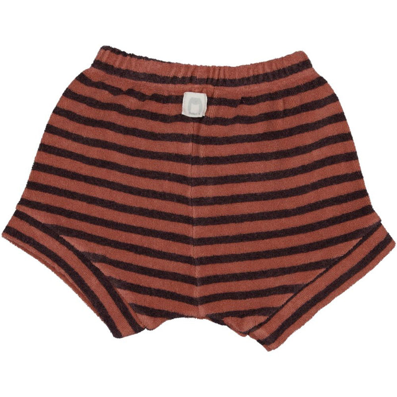 Terry Shorts "Currant-Striped" in Clay