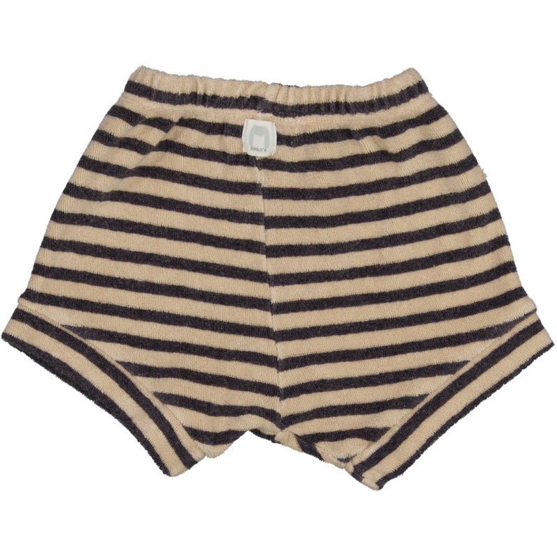 Terry Shorts "Currant-Striped" in Sand