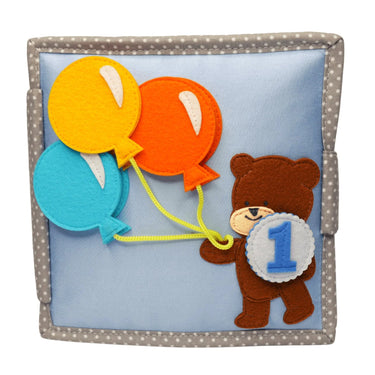 Happy Bearsday - 6 Seiten Mini Quiet Book