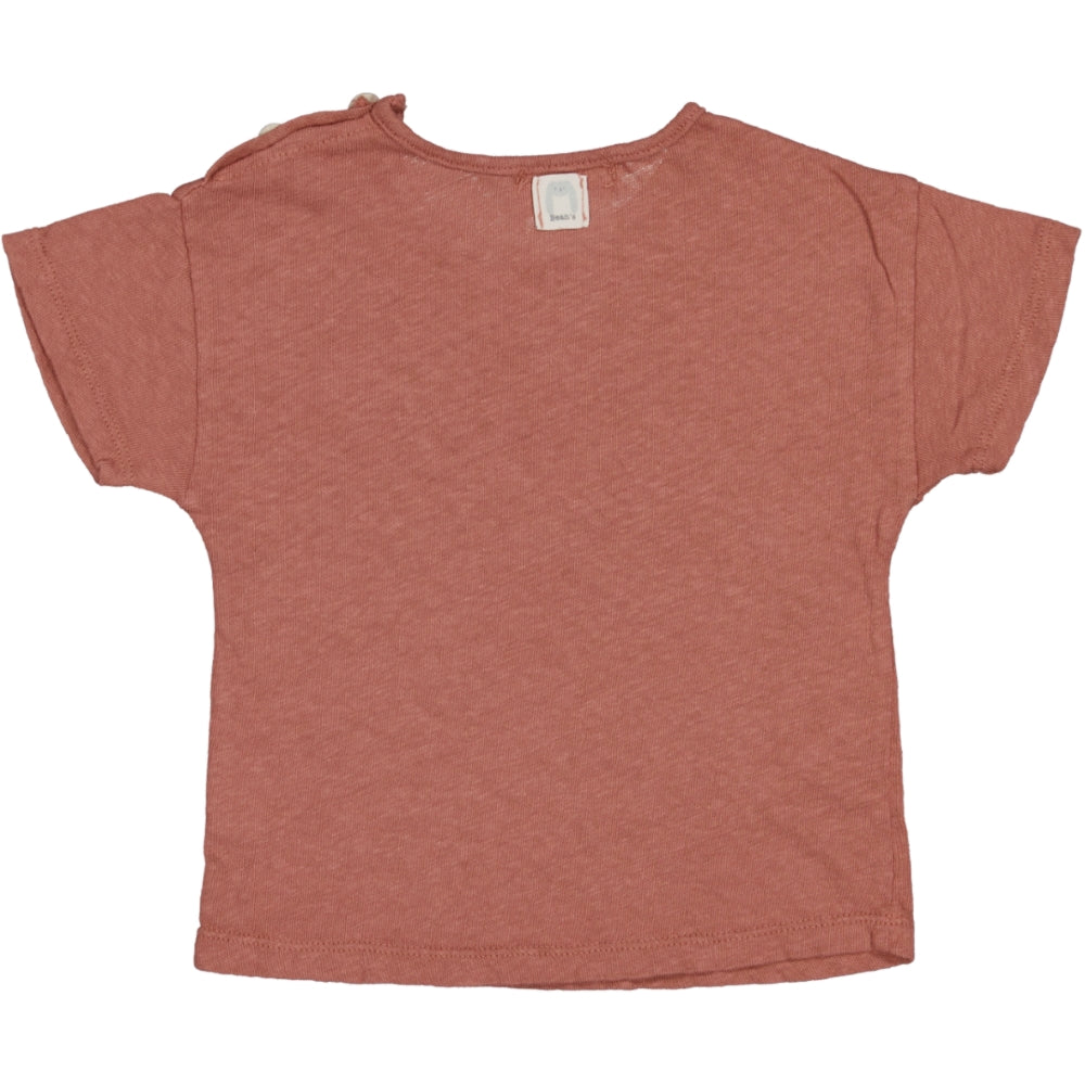 Baumwoll-Leinen T-Shirt Clay