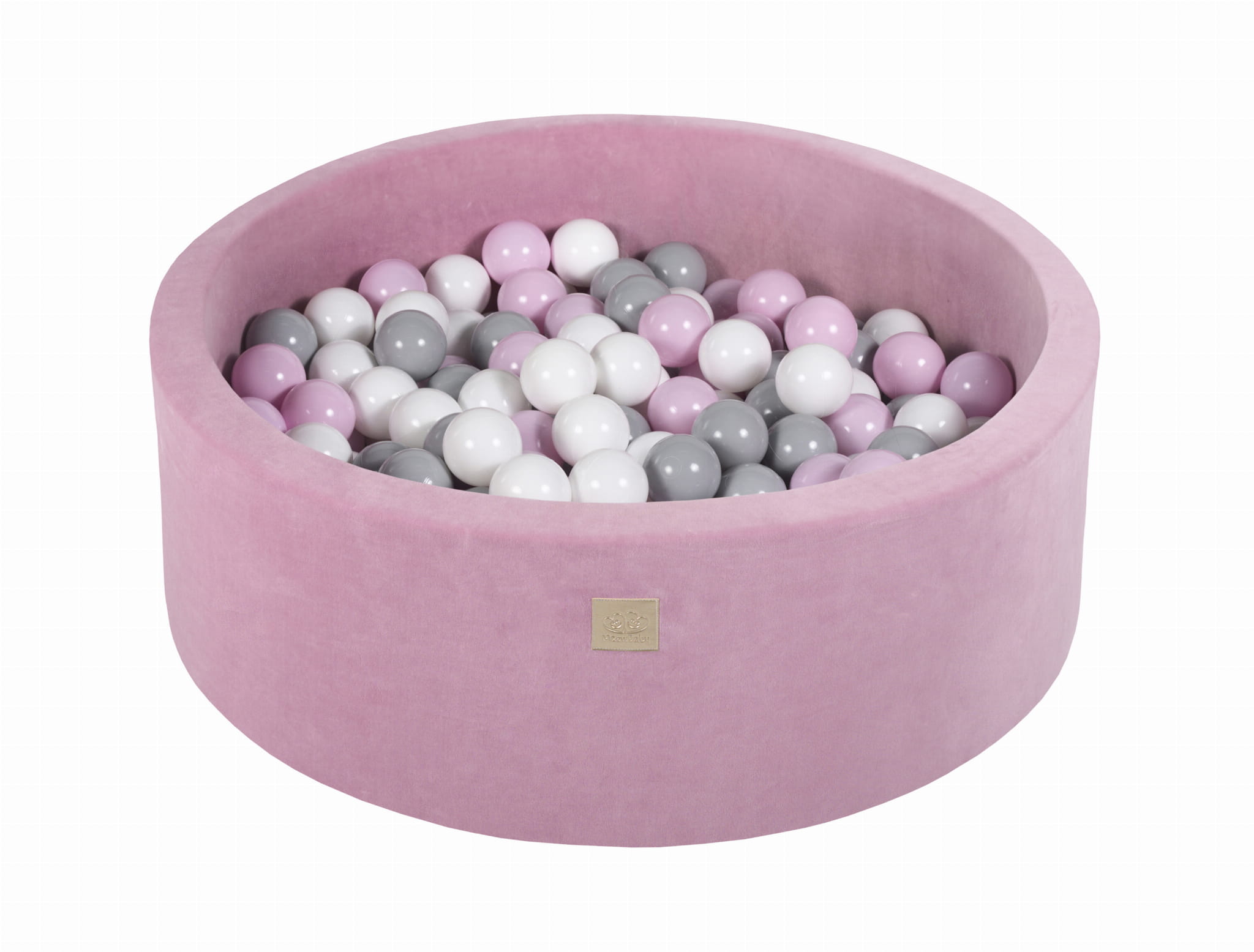 Ball pool Velvet with 250 balls - powder pink