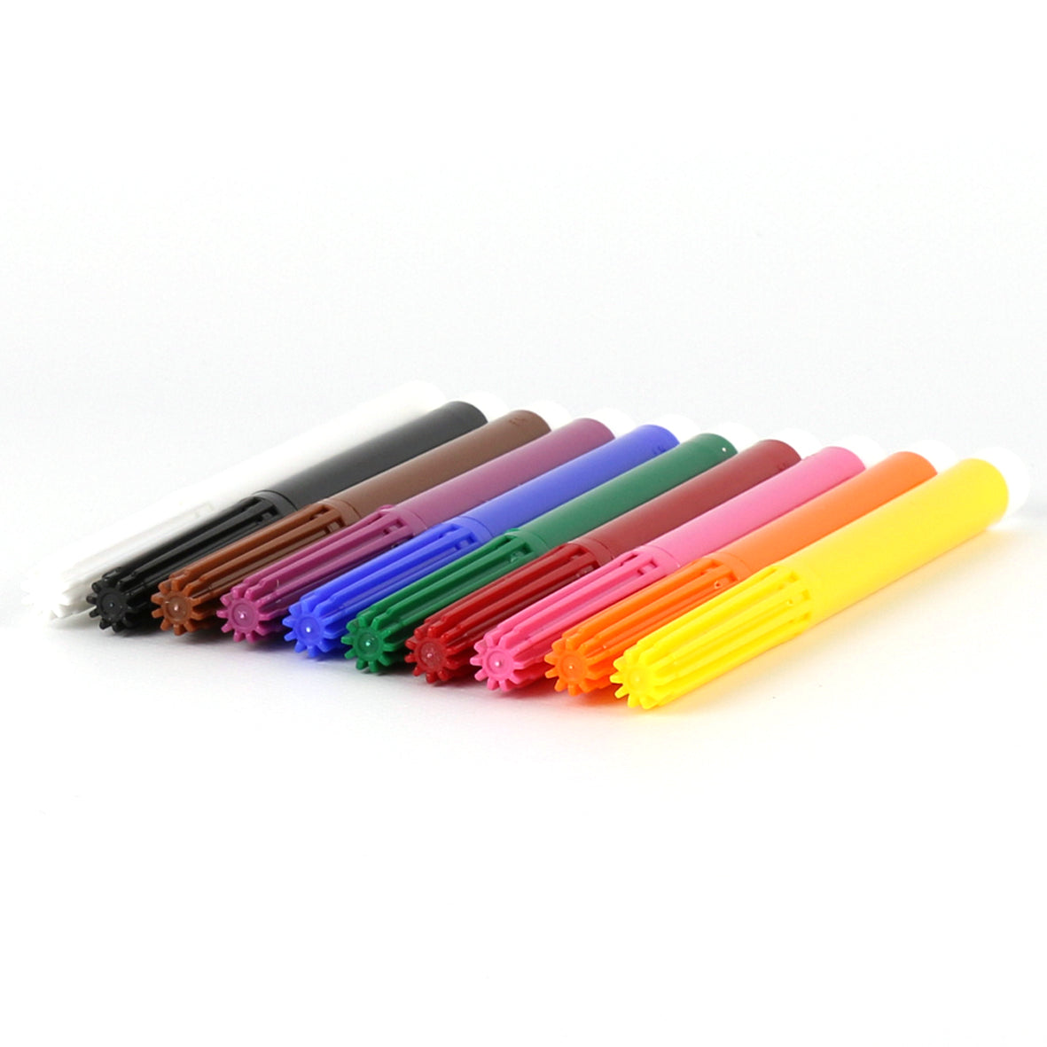 Fiber pen 9+1, incl. eraser pen - 9 colors - ÖKO-TEST "very good"