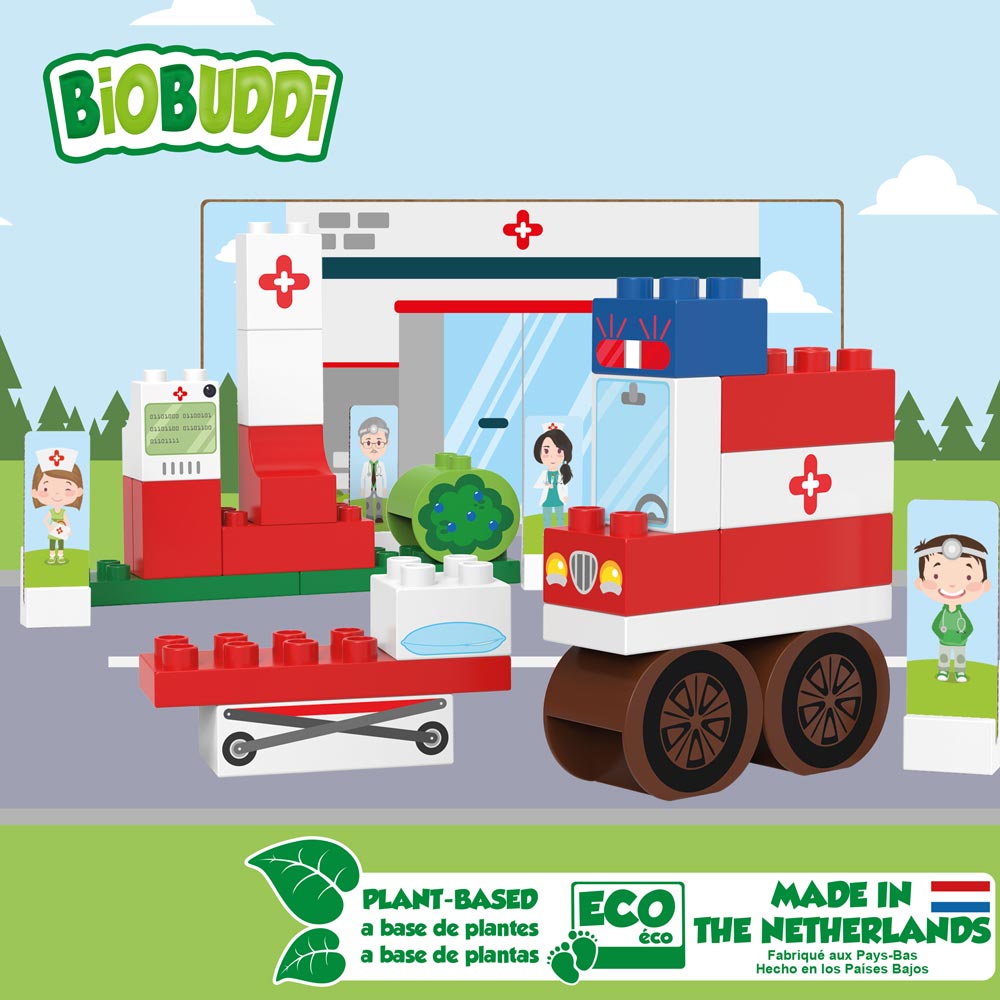 Biobuddi - building block set ambulance