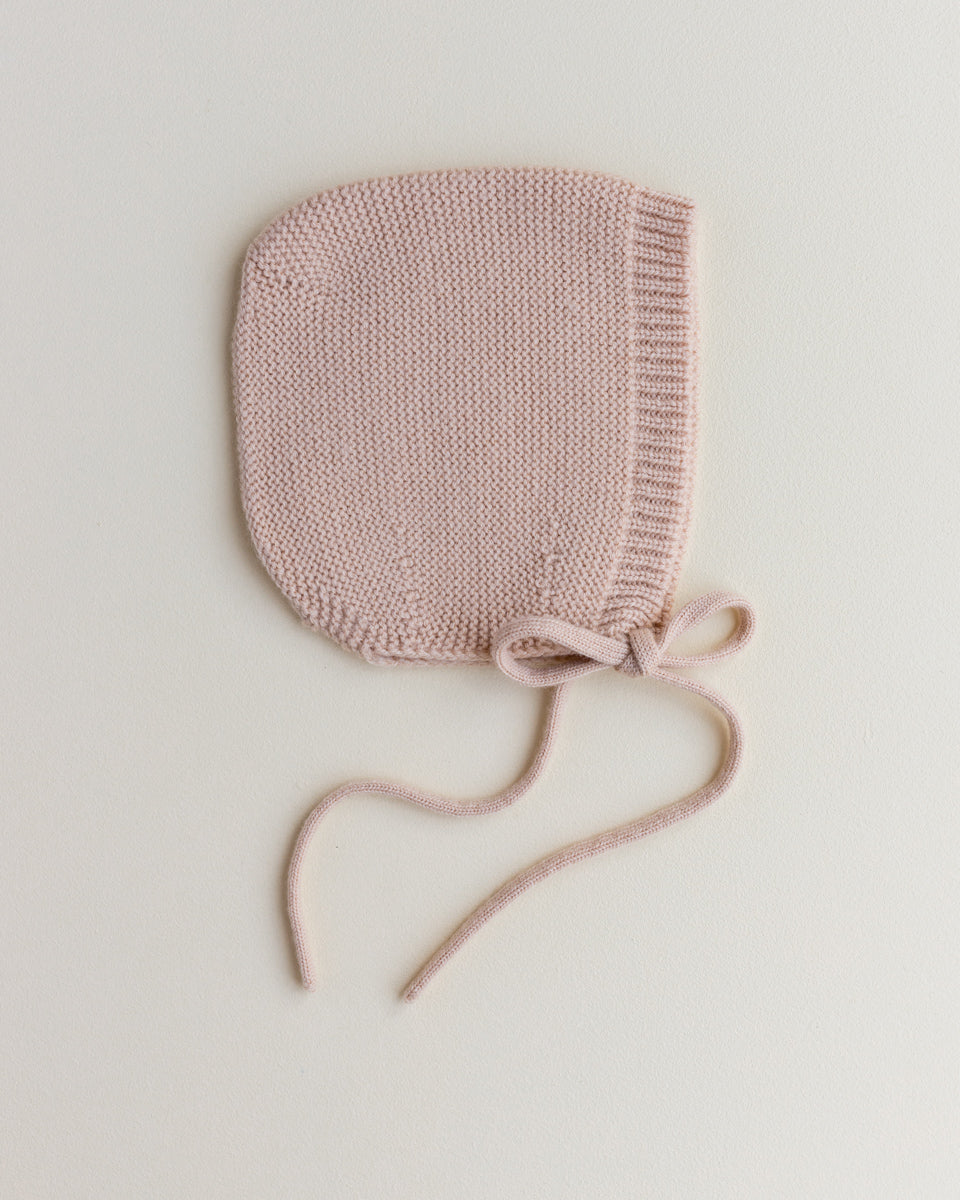 Newborn Baby Mütze aus 100% Merino Wolle "Bonnet Dolly" - HVID