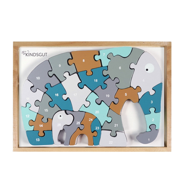 Buchstaben-Puzzle Elefant