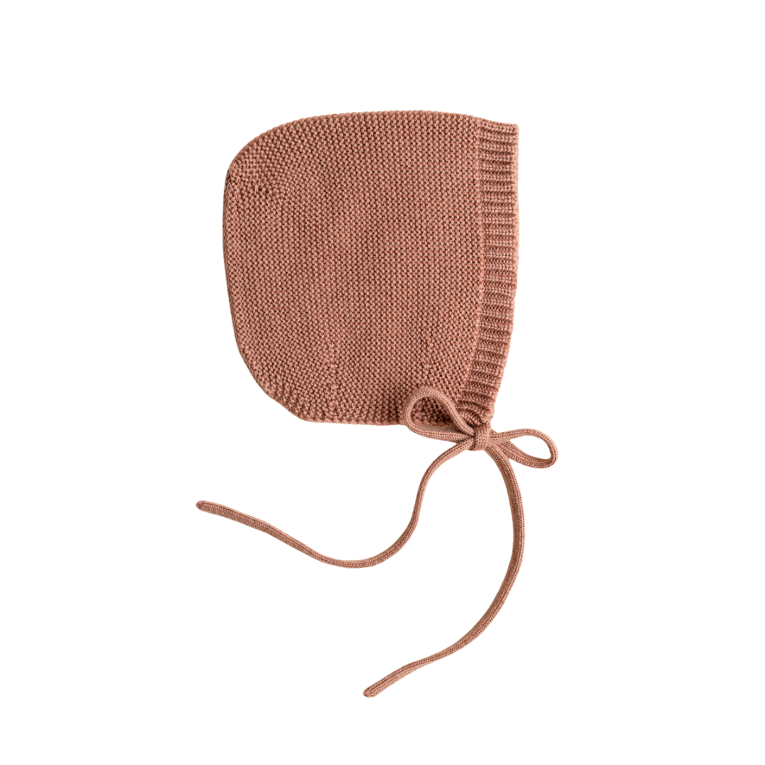 Newborn Baby Mütze aus 100% Merino Wolle "Bonnet Dolly" - HVID