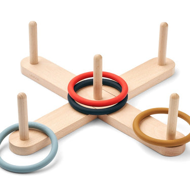 Wurfspiel / Ringwurfspiel aus Holz - perfekte Outdoor-Aktivität, stärkt Motorik &  Hand-Augen-Koordination
