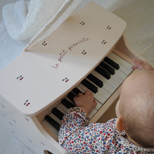 Kleines Klavier aus Holz für Kinder - Spielzeugklavier mit echten Tasten und Melodien
