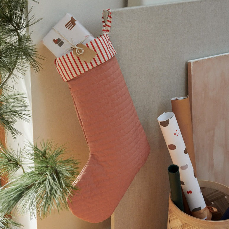 Weihnachtssocke Nikolaussocke - Personalisierbar bestickt Basil christmas stocking Adventszeit Weihnachten
