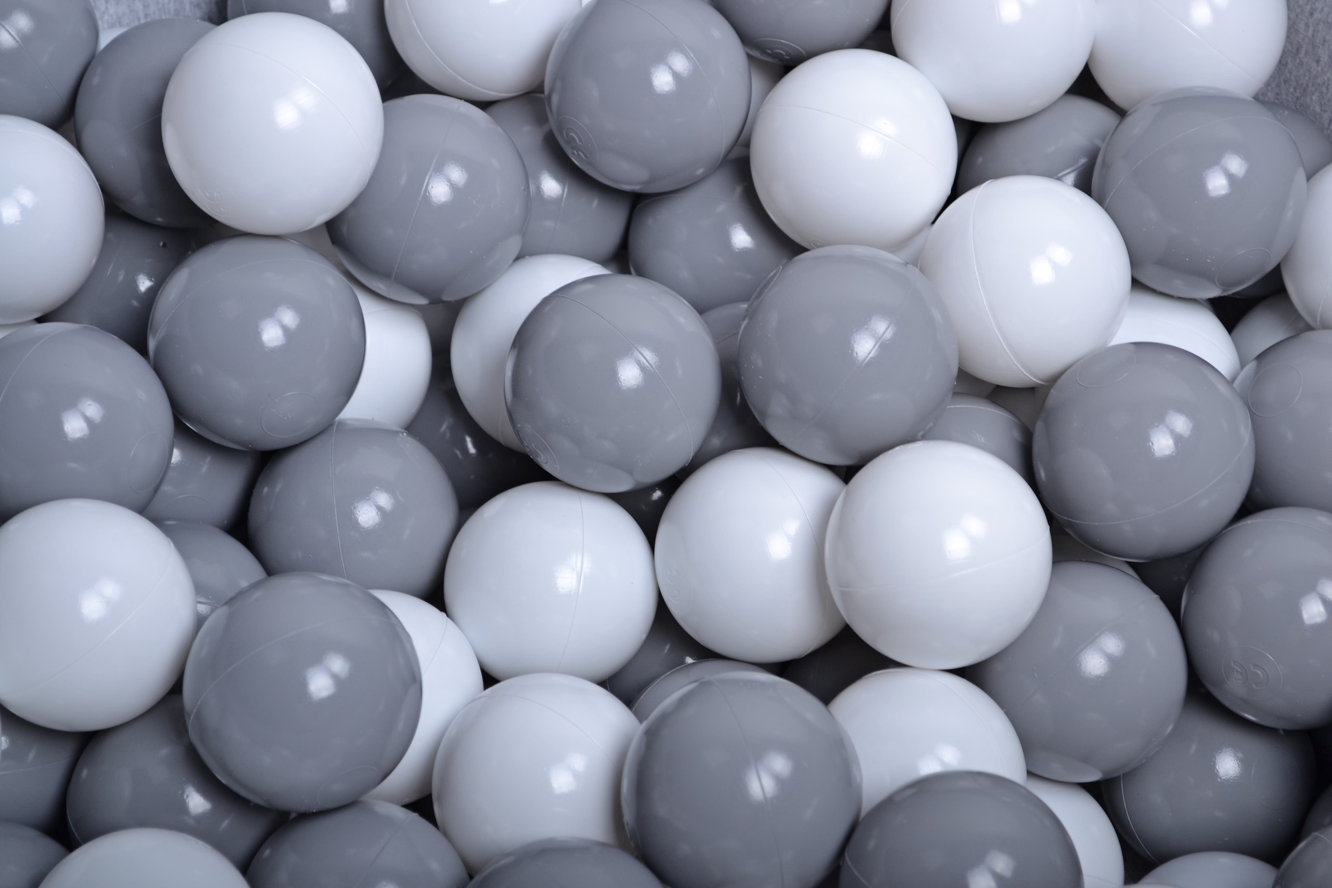 Ball pool Velvet with 250 balls - grey-blue