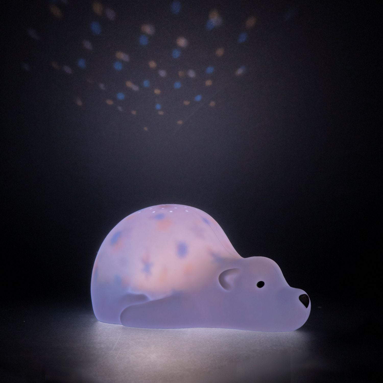 Sternenprojektor Eisbär / Nachtlicht Eisbär mit Timerfunktion und Farbwechsel