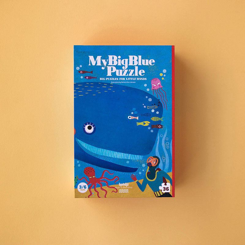 Großes Wal Puzzle / Puzzle "My Big Blue" - 36 Teile