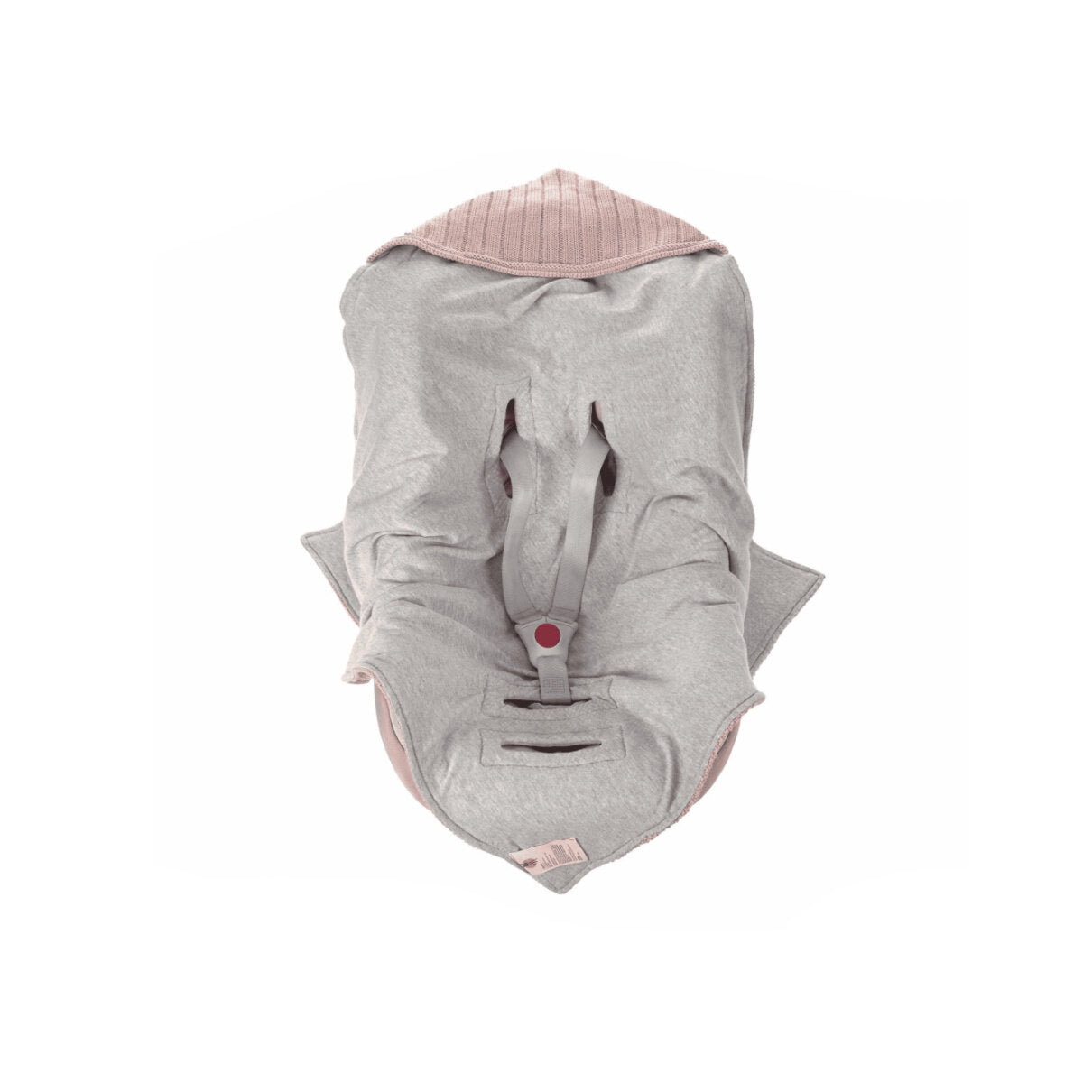 Einschlafdecke für Babyschalen GOTS - Dusky Pink