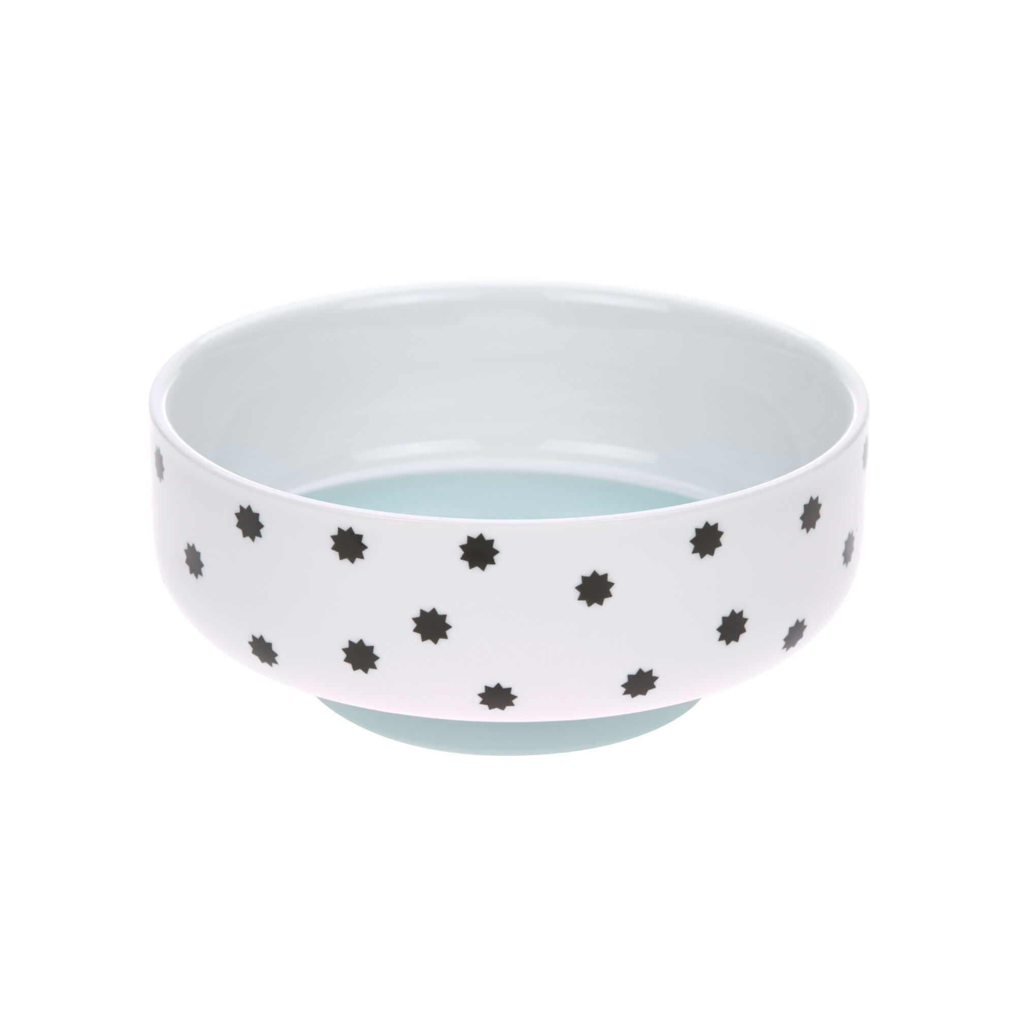 Porcelain children's bowl with silicone ring