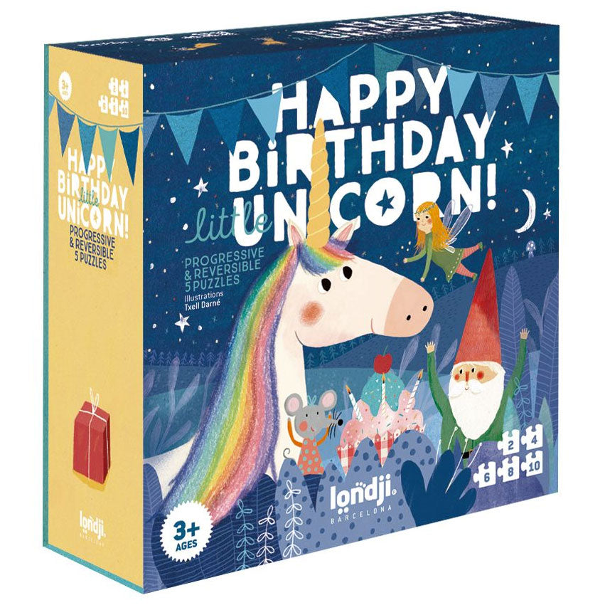 Geburtstags Puzzle / Einhorn Puzzle / Puzzle "Happy Birthday Unicorn"