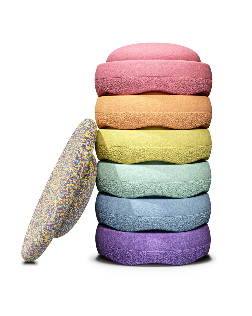 Stapelstein rainbow pastel bundle 6+1