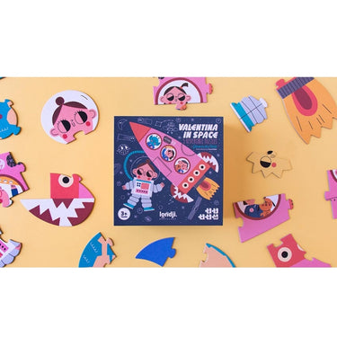 Weltraum Puzzle / Puzzle Valentina im Weltraum (Space) - ab 3 Jahren